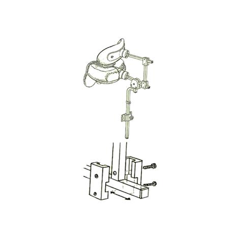 Danmar 6818-A Two Step Head Support with Hensinger and Otto Bock Mount,Medium,With 5" Bar,Each,6818-A