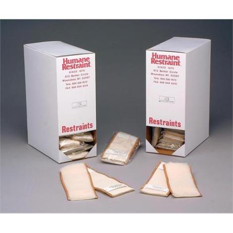 Humane Restraint Disposable Fleece Liners,Ankle,9-1/2" to 3-1/2",12 Pair/Pack,FAL-200