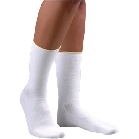 FLA PressureLite Light Energizing Socks,White,Calf Length,Large,Pair,H6213