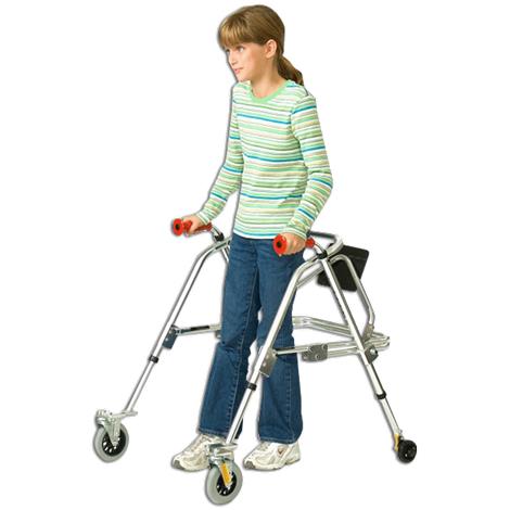 Kaye PostureRest Four Wheel Walker With Seat For Children,0,Each,W1BHR