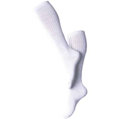 BSN Jobst Sensifoot Sock 8-15 mmHg Knee High Mild Compression Socks,White,X-Small,Pair,110830