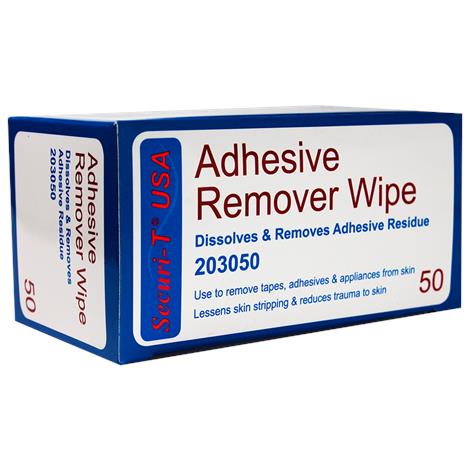 Genairex Securi-T USA Adhesive Remover Wipe,1-1/4" X 3,50/Pack,203050