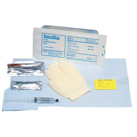 Bard Bardia Foley Catheter Insertion Tray With Syringe,5/Pack,802010