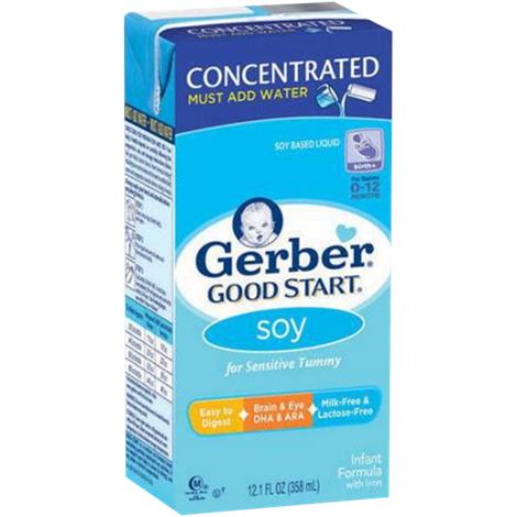 Nestle Gerber Good Start Gentle Soy Formula Concentrate,Soy Formula,12.1oz,12/Pack,5000034585