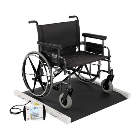 Detecto Portable Wheelchair Scale,Capacity: 1,000 lb x 0.2 lb / 450 kg x 0.1 kg,Each,BRW1000