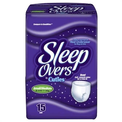 Sleep Overs Disposable Youth Pants,Small/Medium,15/Pack,4Pk/Case,SLP05301