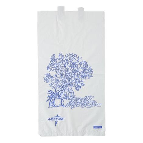 Medline Disposable Bedside Waste Bags,White,6.5"L x 11.8"H x 3.5"D,2000/Case,NON24309P