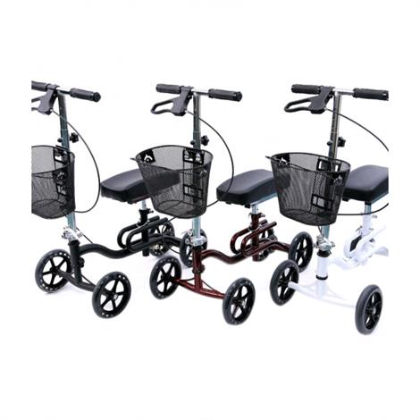 Karman Healthcare KW-100 Luxury Knee Scooter With BasketKarman Healthcare KW-100 Luxury Knee Walker,Burgundy,Each,KW-100-BD