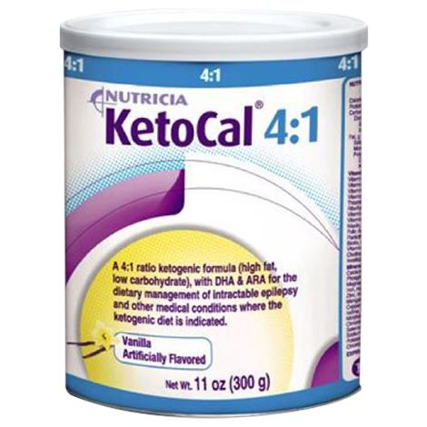 Nutricia KetoCal 4:1ally Complete Powdered Medical Food,Vanilla,300gm,Can,6/Case,101777