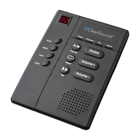 ClearSounds Digital Amplified Answering Machine with Slow Speech,7" x 5" x 2.25",Each,ANS3000