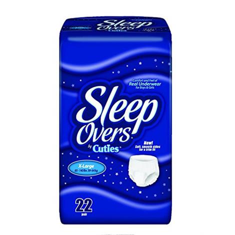 Sleep Overs Disposable Youth Pants With Dri-Fit Technology,X-Large,85lb to 140lb,22/Pack,4Pk/Case,SLP05303