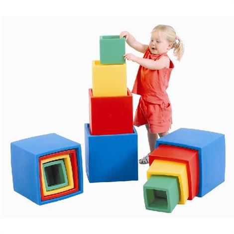 Childrens Factory Nest n Stack Blocks,Set of 4,20" x 12" x 12",Each,CF910-012
