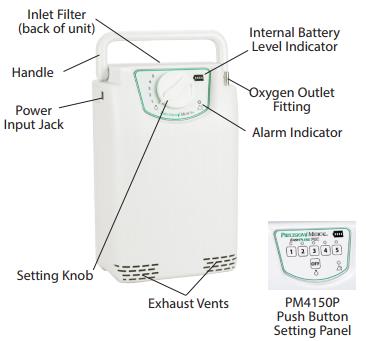 external battery pulse oxygen generatior